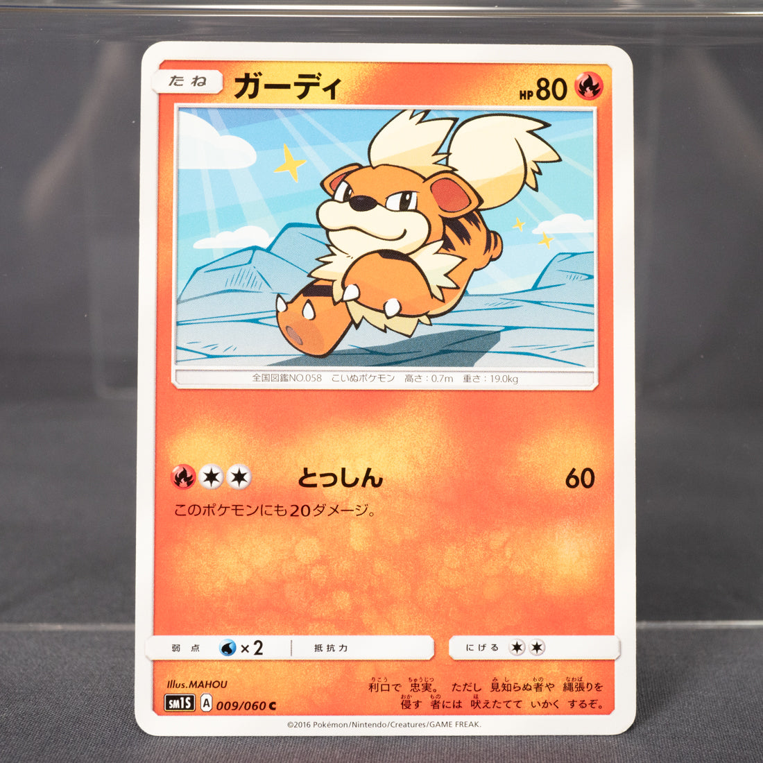 [LP] Growlithe 009/060 sm1S  Pokemon Card TCG Japanese