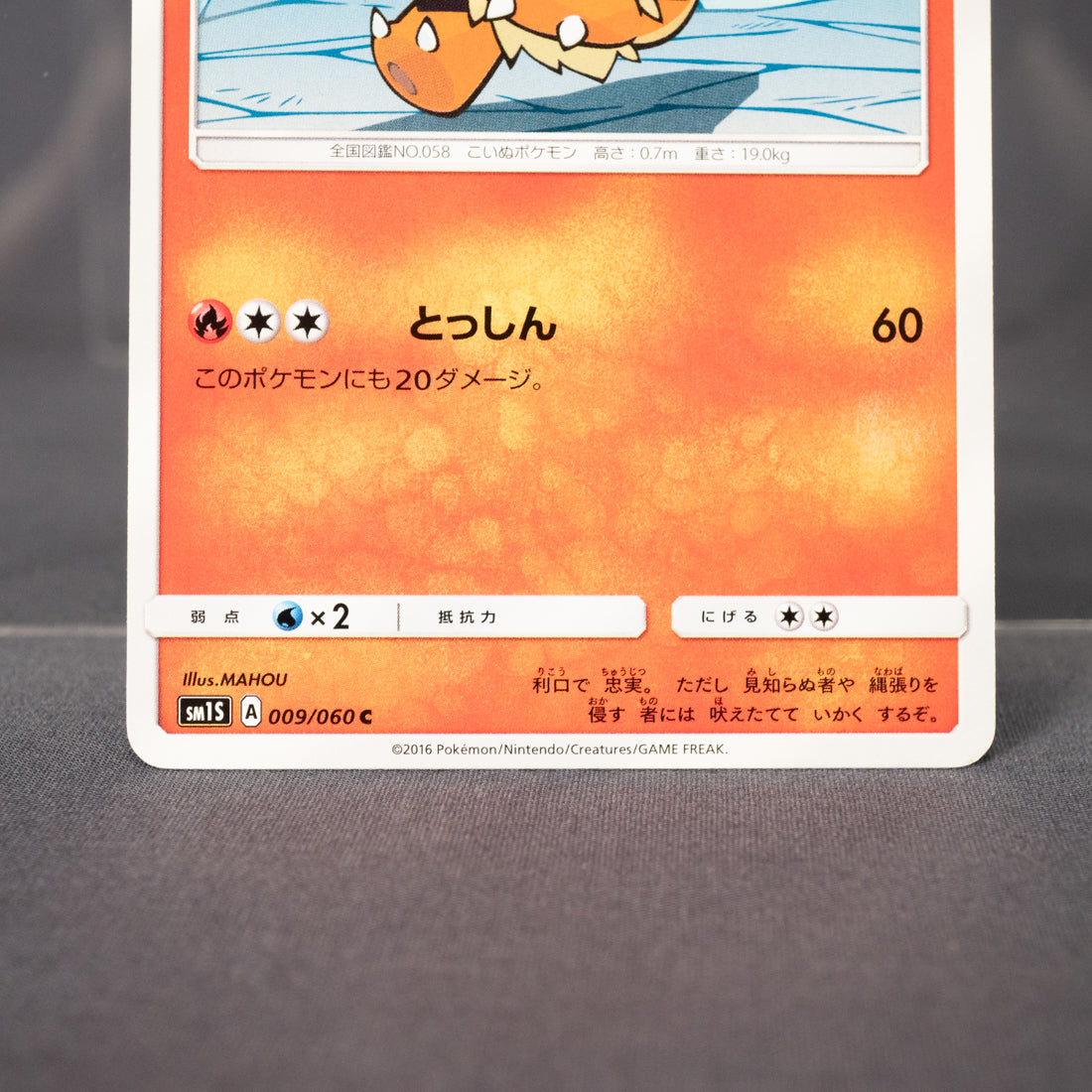 [LP] Growlithe 009/060 sm1S  Pokemon Card TCG Japanese