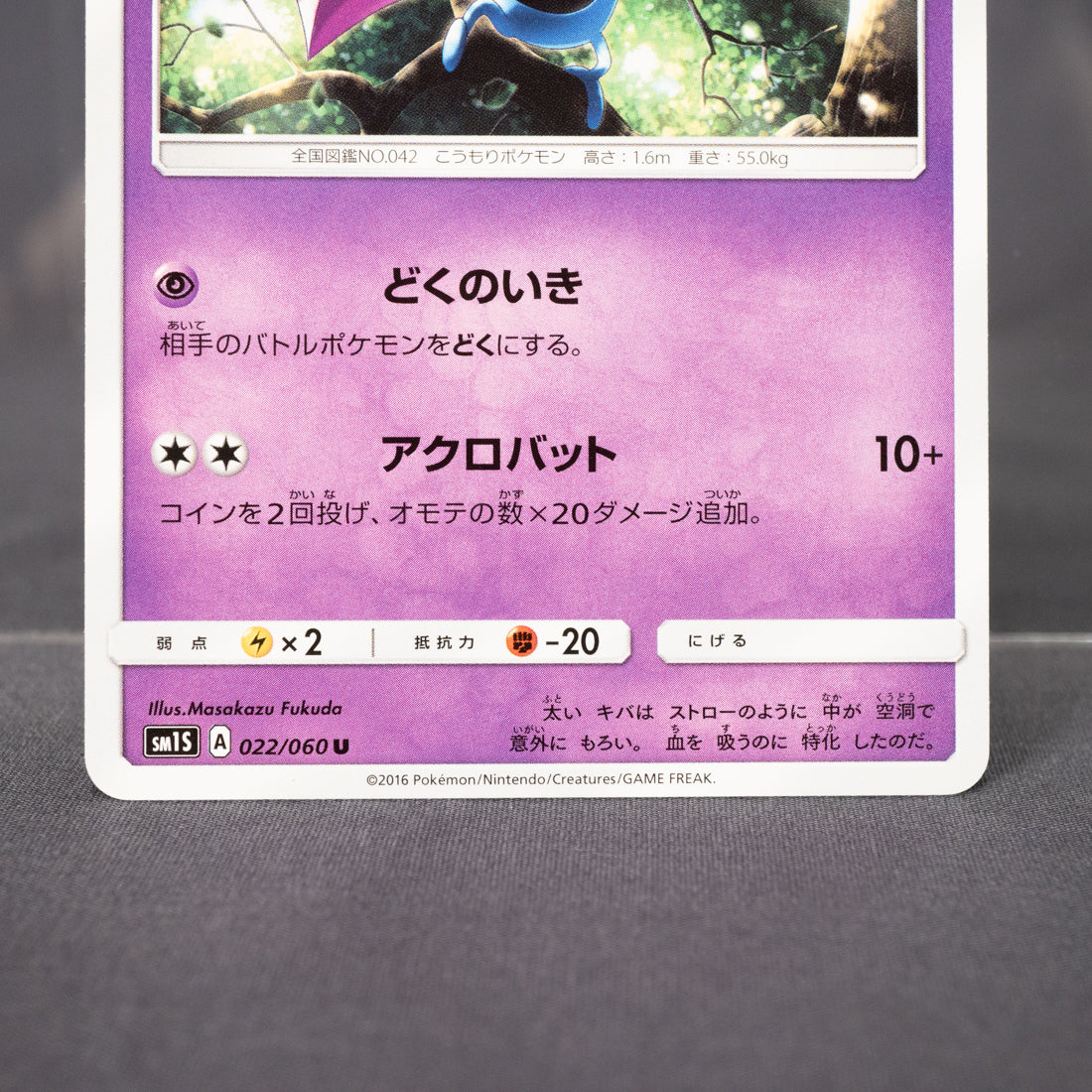 [LP] Golbat 022/060 sm1S  Pokemon Card TCG Japanese
