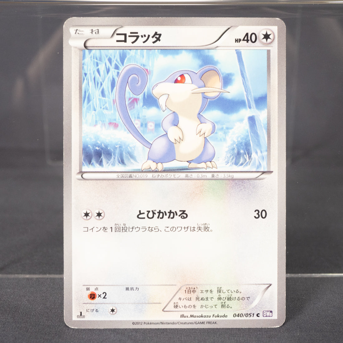 [MP] Rattata 040/051  BW8  Pokemon Card TCG Japanese