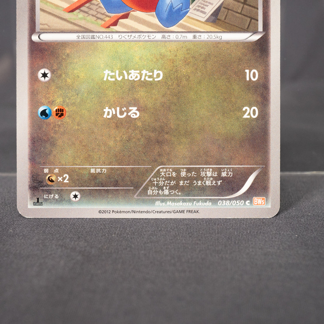 [LP] Gible 038/050 BW5  Pokemon Card TCG Japanese