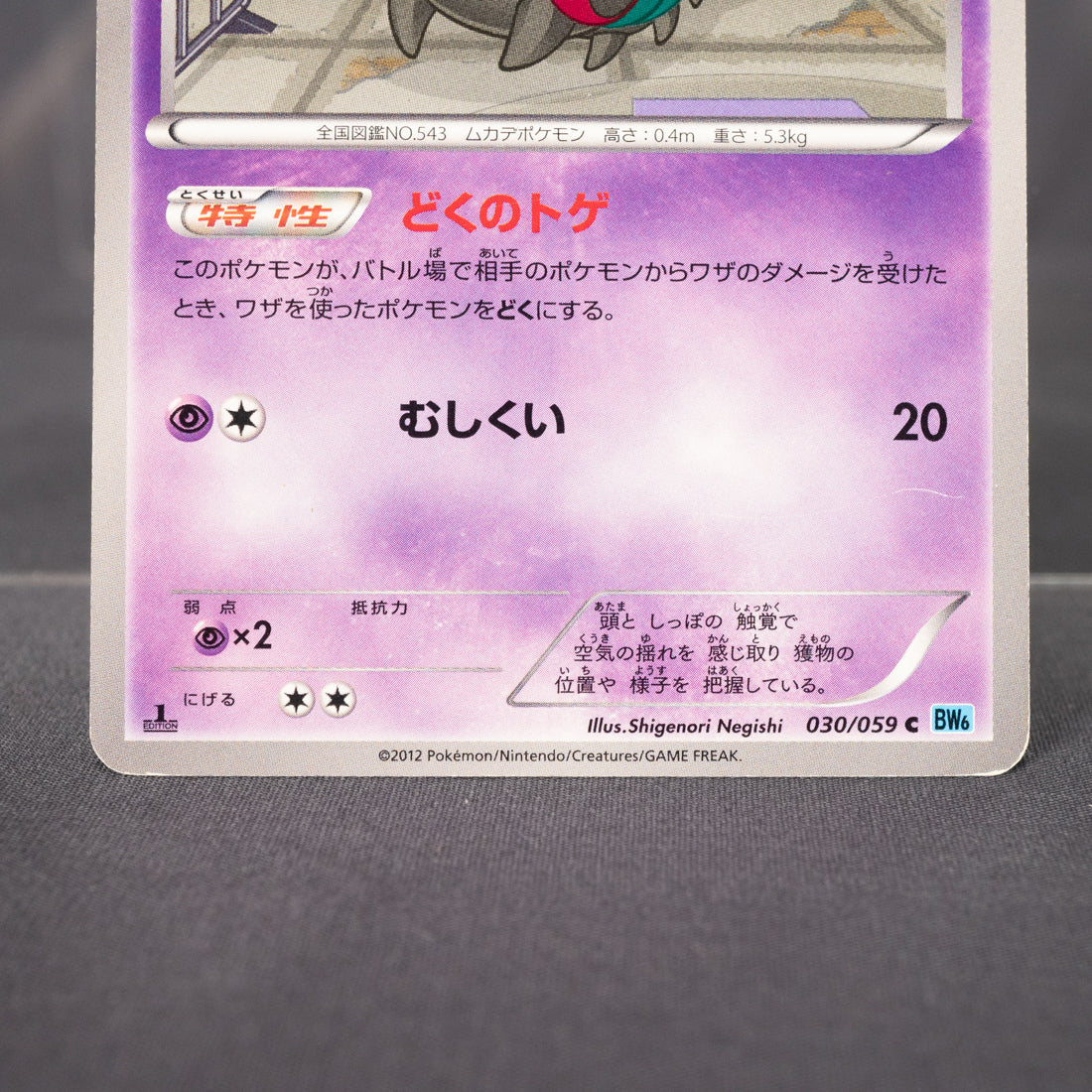 [LP] Venipede 030/059 BW6  Pokemon Card TCG Japanese