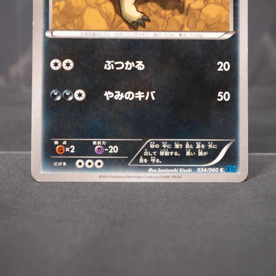 [MP] Sandile 034/060 XY1   Pokemon Card TCG Japanese