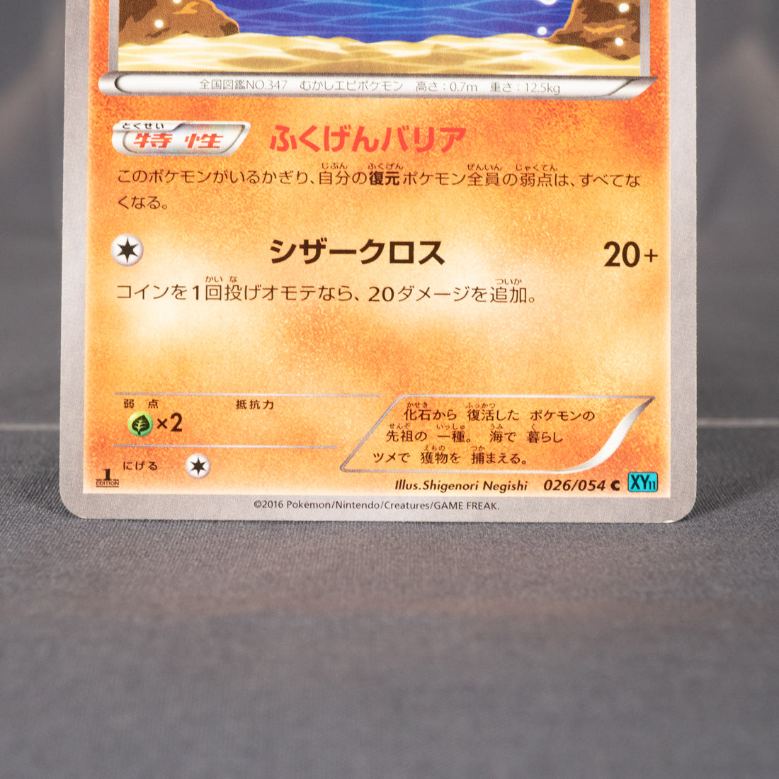 [LP] Anorith 026/054 XY11  Pokemon Card TCG Japanese