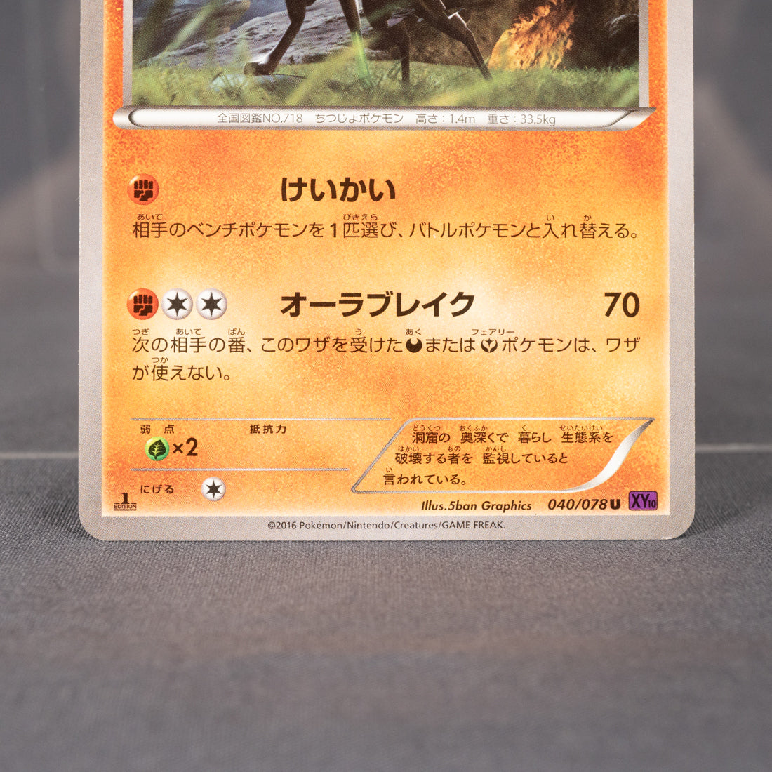 [LP] Zygarde 040/078 XY10  Pokemon Card TCG Japanese