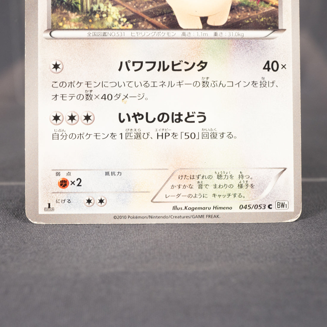 [HP] Audino 045/053 BW1   Pokemon Card TCG Japanese
