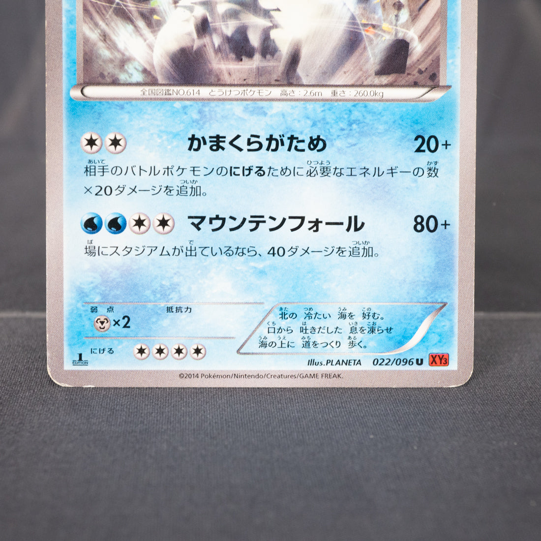 [MP] Beartic 022/096  XY3  Pokemon Card TCG Japanese