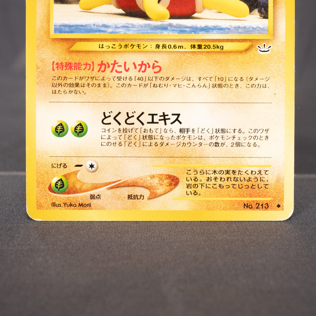 [LP] Shuckle No. 213 Old Back  Pokemon Card TCG Japanese